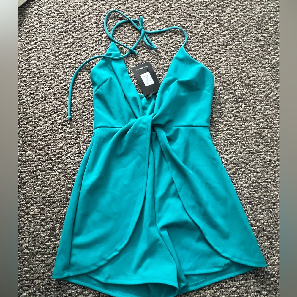 FashioNova teal small dress